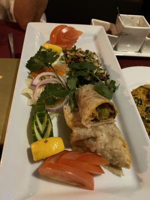 Garlic Mushroom & Chana Puri   at Spices in Dudley