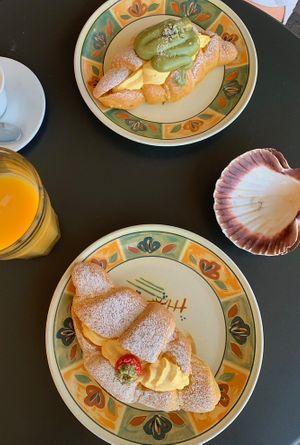 best vegan breakfast in town🫶🏼  at Forno Pasticceria Antico Porto in Ravenna