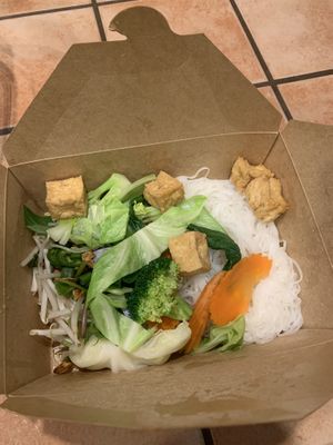 Sad excuse for a meal.. I liked my one leaf of cilantro and two pieces of onion. at Hello Vietnam Pho & Roll in Peoria