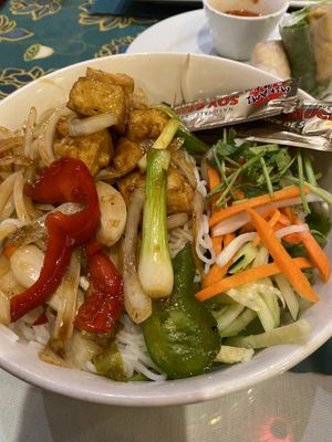 Tofu vermicelli bowl - yum!!!  at Hello Vietnam Pho & Roll in Peoria