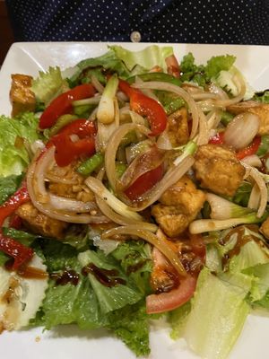 Fried tofu salad - delish!!!  at Hello Vietnam Pho & Roll in Peoria