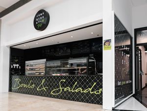 Food stand view at Jump Street Fit in Bratislava