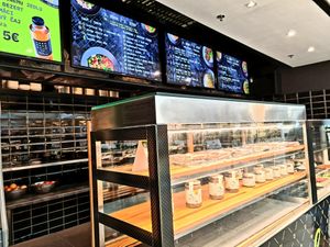 Menu boards. at Jump Street Fit in Bratislava