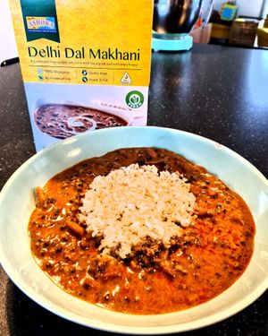 Delhi Dal Makhani with brown rice.  at JedzHneď in Bratislava