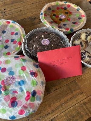 Delicious Christmas breakfast and dessert! at Moose's Vegan Kitchen in Richmond