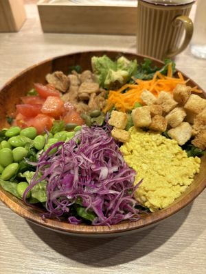 Power protein salad Dec 2023  at RUCY+R 横浜ジョイナス店 in Yokohama