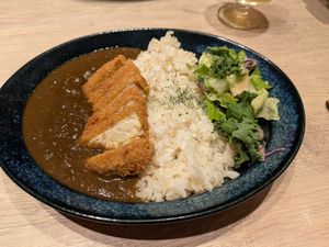 Japanese curry with katsu tofu at RUCY+R 横浜ジョイナス店 in Yokohama