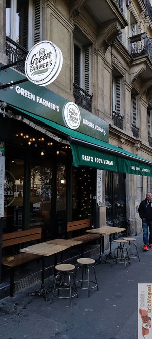 Facade at Green Farmer's in Paris