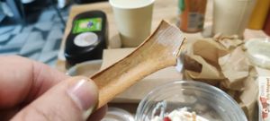 small edible biscuit spoon at Green Farmer's in Paris