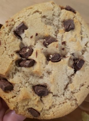 Tasty vegan cookie at Green Farmer's in Paris