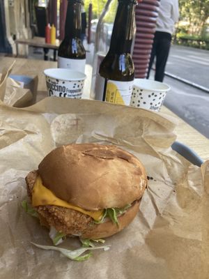 fish burg   at Green Farmer's in Paris