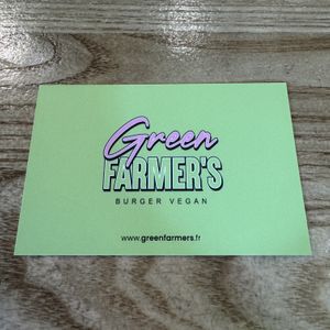 Card  at Green Farmer's in Paris