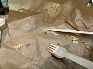 Troppo buono, mi sono dimenticato di fare la foto, troppo buono :) at Green Farmer's in Paris