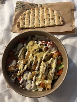 Caesar salad  at Green Farmer's in Paris