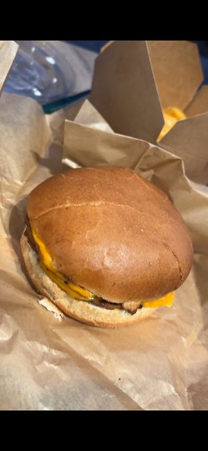 Double cheese burger  at Green Farmer's in Paris