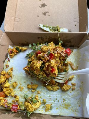 Tofu avo chilli toast, yum   at Elektra - Himalayan Alchemy House in Fitzroy