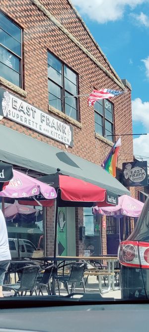 Store front at East Frank Superette and Kitchen in Monroe