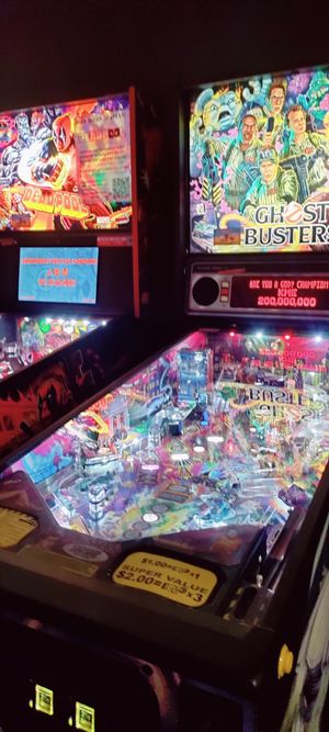 Pinball machines at East Frank Superette and Kitchen in Monroe