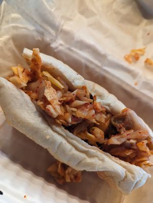 Vegan seoul man at East Frank Superette and Kitchen in Monroe