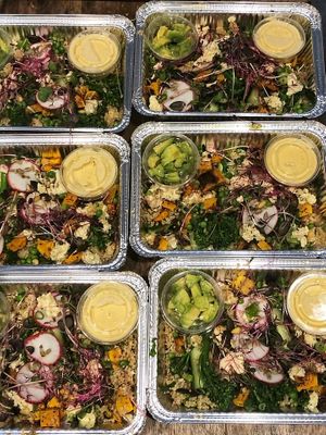 main course at Uprooted Vegan Cuisine in Martinez