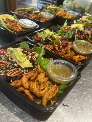 Meal prep options available for preorder and Grab and Go at Uprooted Vegan Cuisine in Martinez
