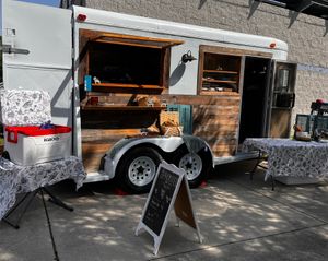 Our newest addition to service options. Meet Juniper our event trailer at Uprooted Vegan Cuisine in Martinez