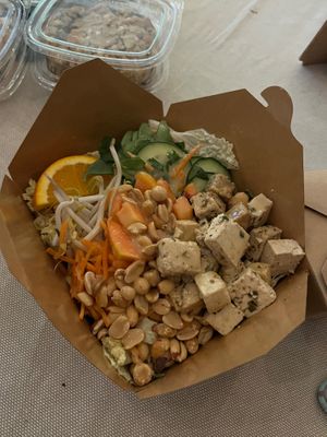 Vietnamese Noodle Salad Bowl at Uprooted Vegan Cuisine in Martinez