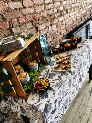 Wedding menu tasting  at Uprooted Vegan Cuisine in Martinez