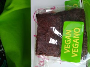 Vegan brownie at Cupcake Kitchen in Chattanooga