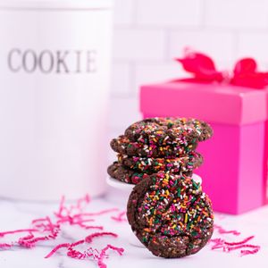 Maya's Cookies 
Chocolate Funfetti Cookie at Maya's Cookies in San Diego