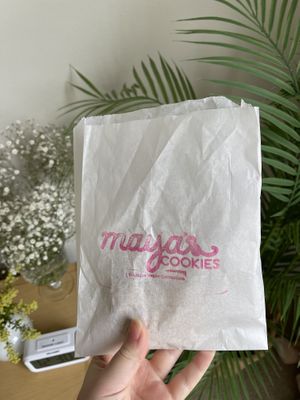 cute cookie bag   at Maya's Cookies in San Diego