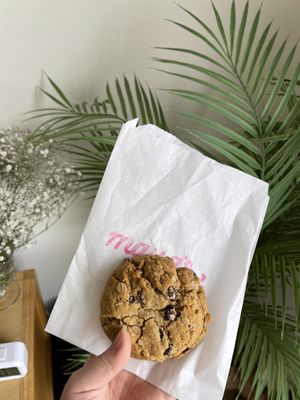 wheat free chocolate and oatmeal cookie  at Maya's Cookies in San Diego
