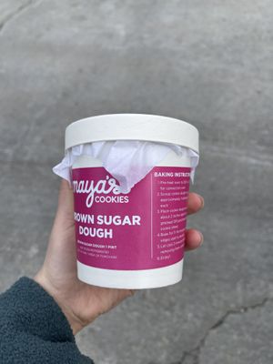 you can buy cookie dough! (it’s amazing)   at Maya's Cookies in San Diego