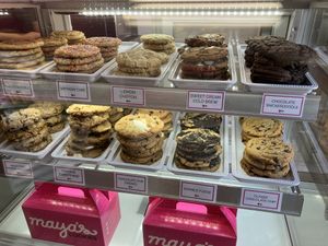 In-store selection  at Maya's Cookies in San Diego