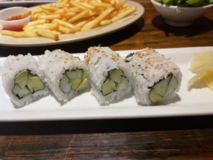 avocado and cucumber roll  at Sushi Deli 3 in San Diego