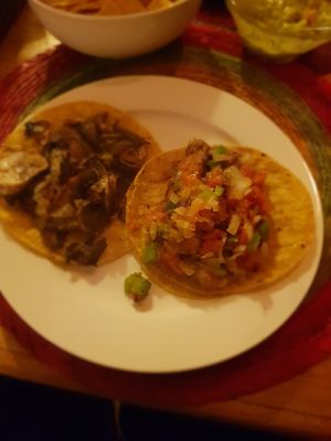 Burritos con vegetales y frijoles  at El Guero in La Pedrera