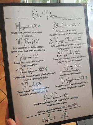 Menu page 4 at Codie's Place in Agnes Water