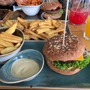 the maracuja-schorle was really good too! at Hans im Glück in Winterthur