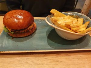 Vegetarian choice at Hans im Glück in Winterthur