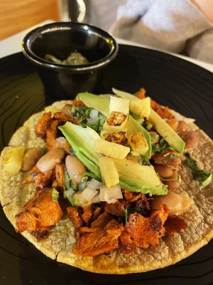 Tacos veganos!  at Verde Y Rojo in Tijuana