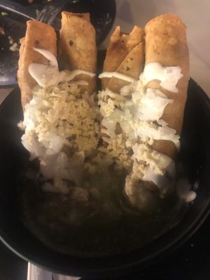 Taquitos  at Verde Y Rojo in Tijuana