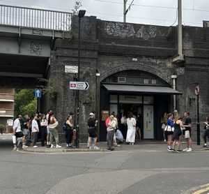 Expect a long line/wait! It wraps around    at pockets in East London