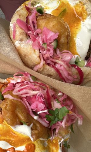 Two Falafel pitas!🥙   at pockets in East London