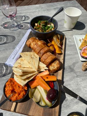 Second vegan platter  at Moothi Estate in Mudgee