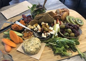 Fully Vegan Grazing Platter at Moothi Estate in Mudgee