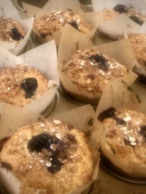 Blueberry cornbread muffins GF/V at Markus Foods in Whitefish