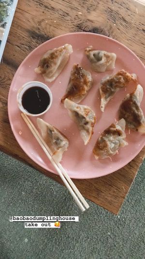 three treasures dumplings 🥟  #Veganuary at Bao Bao Dumpling House in Brunswick
