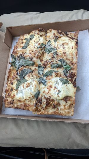 Bianco to go on the way to OMSI! at Boxcar Pizza in Portland