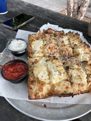 Garlic bread  at Boxcar Pizza in Portland