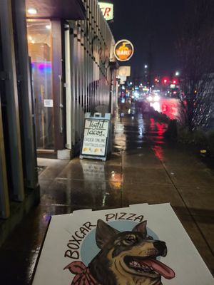  at Boxcar Pizza in Portland